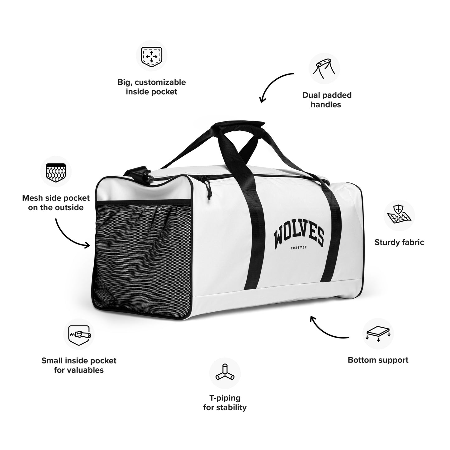 Wolves Forever Duffle bag