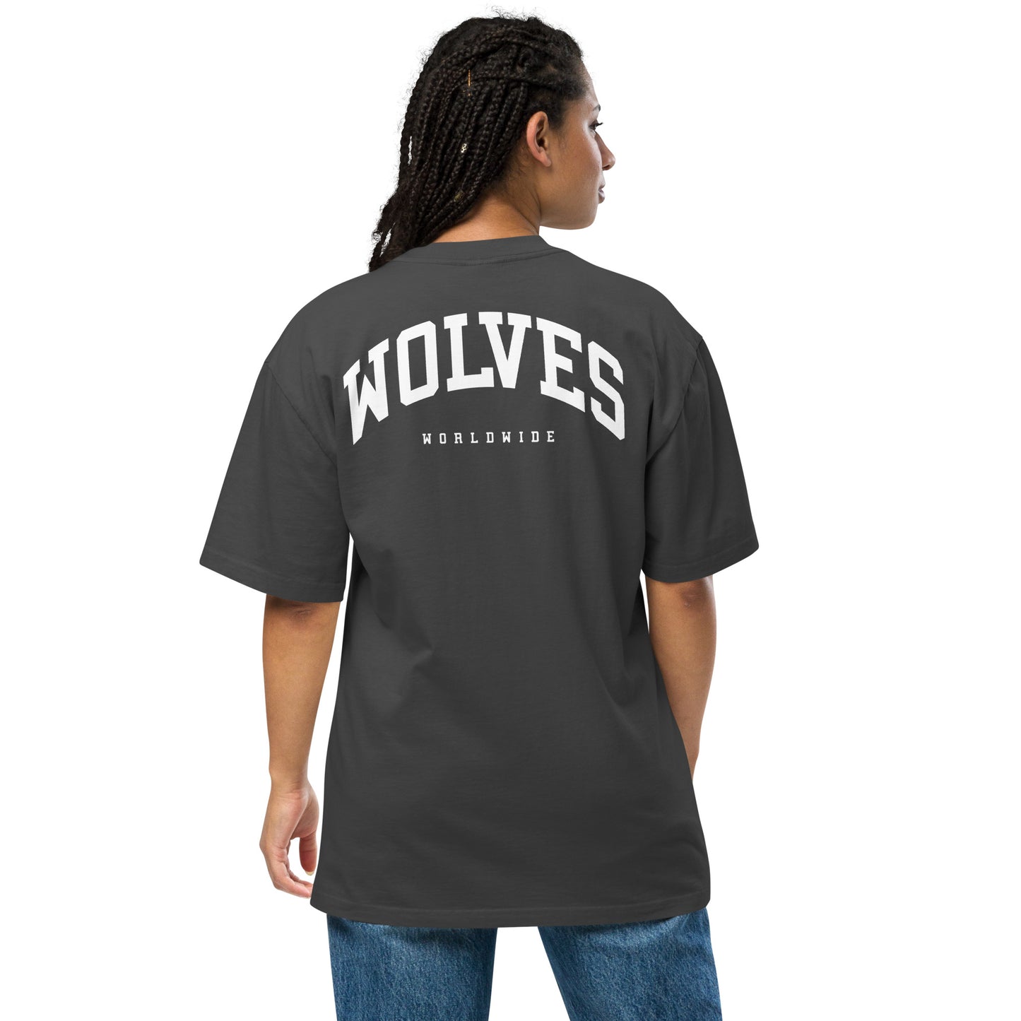 Wolves Industries A1G Oversized faded black t-shirt