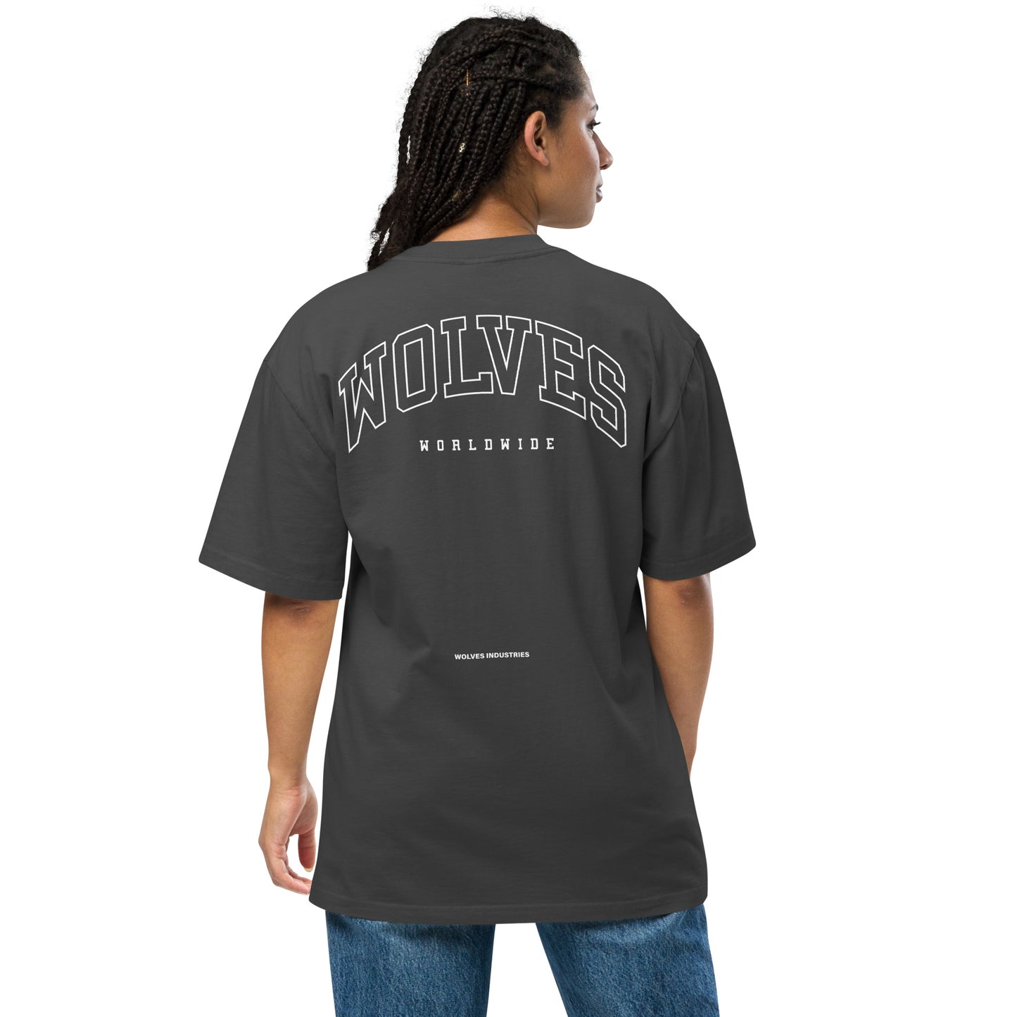 Wolves Industries ZIG Oversized faded black t-shirt