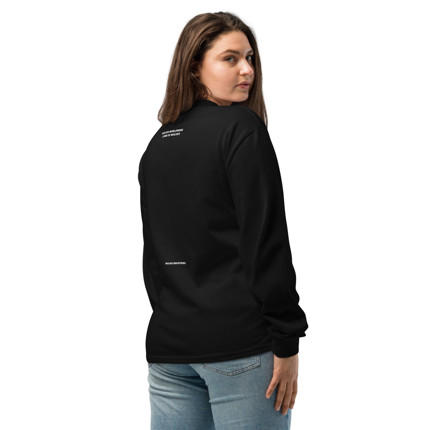 Live Like Wolves LLW Premium heavyweight black long sleeve shirt