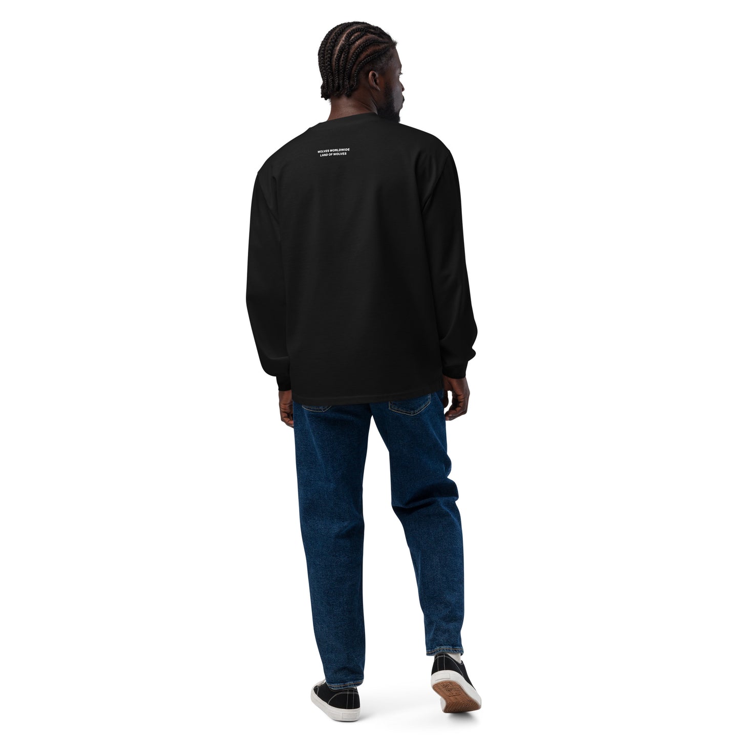 Wolves Industries MQM Premium black heavyweight long sleeve shirt