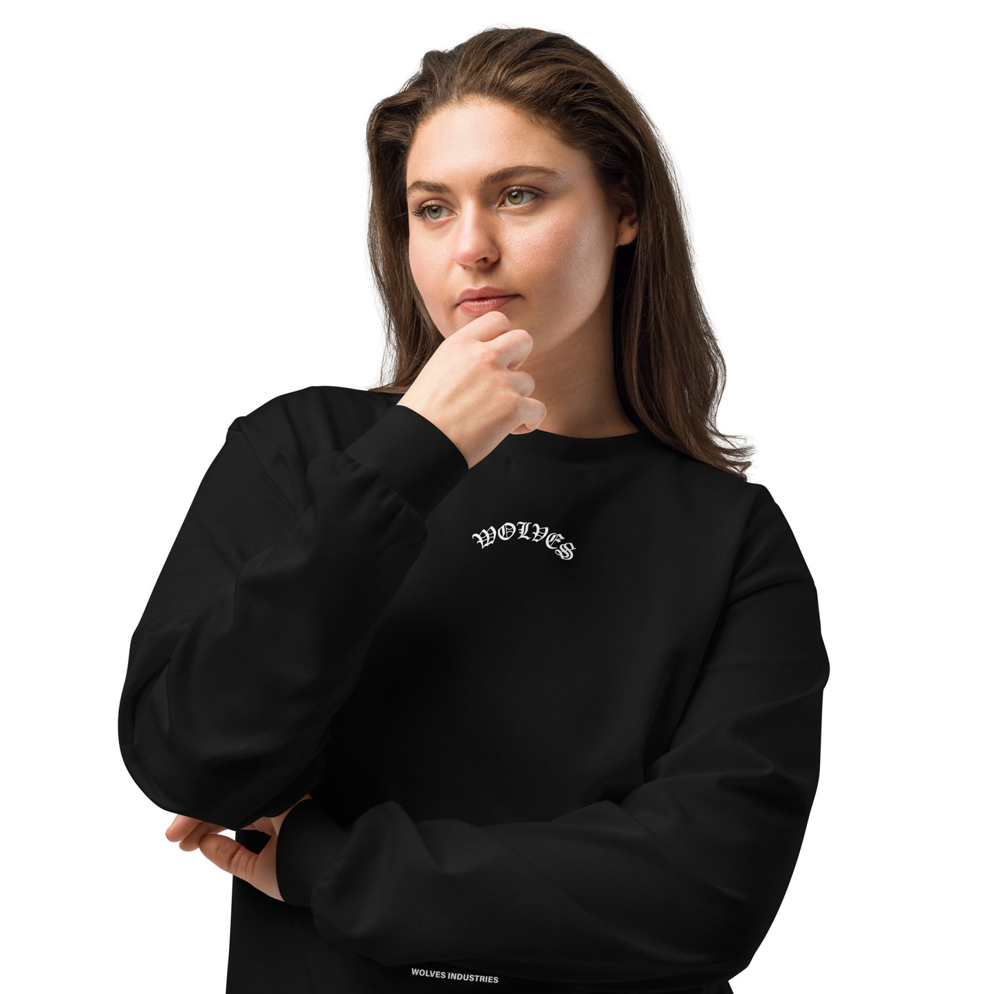 Wolves Industries MQM Premium black heavyweight long sleeve shirt