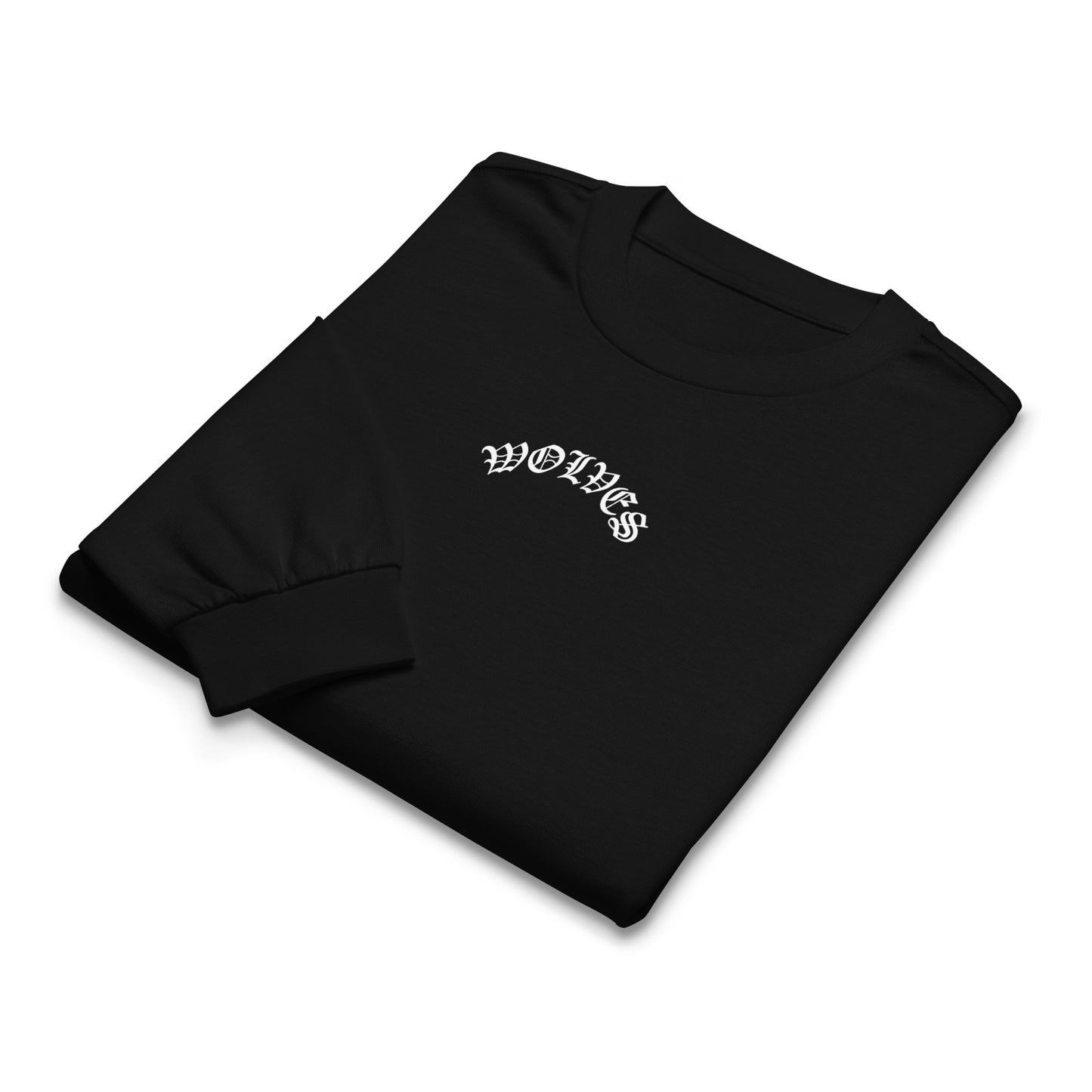 Wolves Industries MQM Premium black heavyweight long sleeve shirt