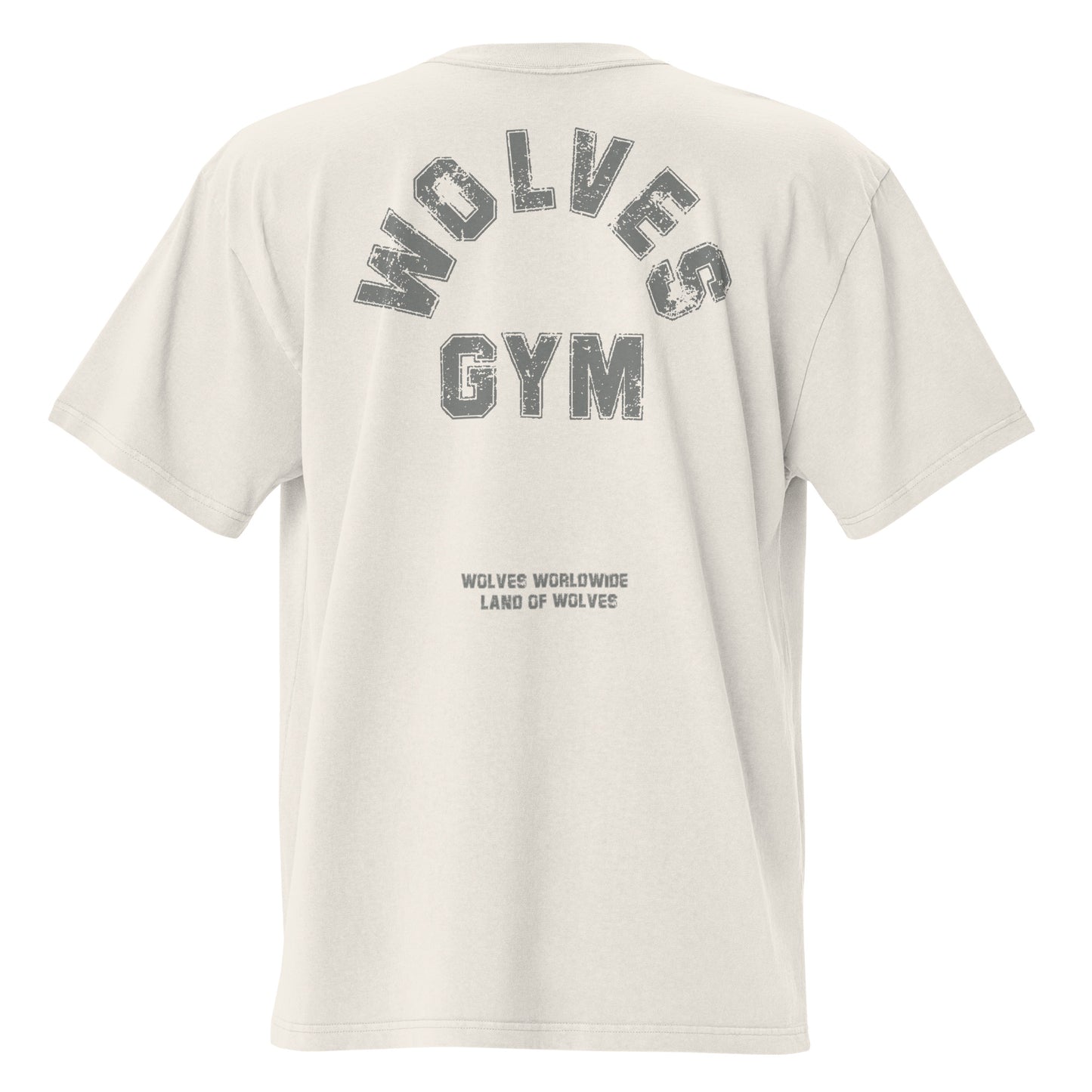 wolves gym oversized t-shirt