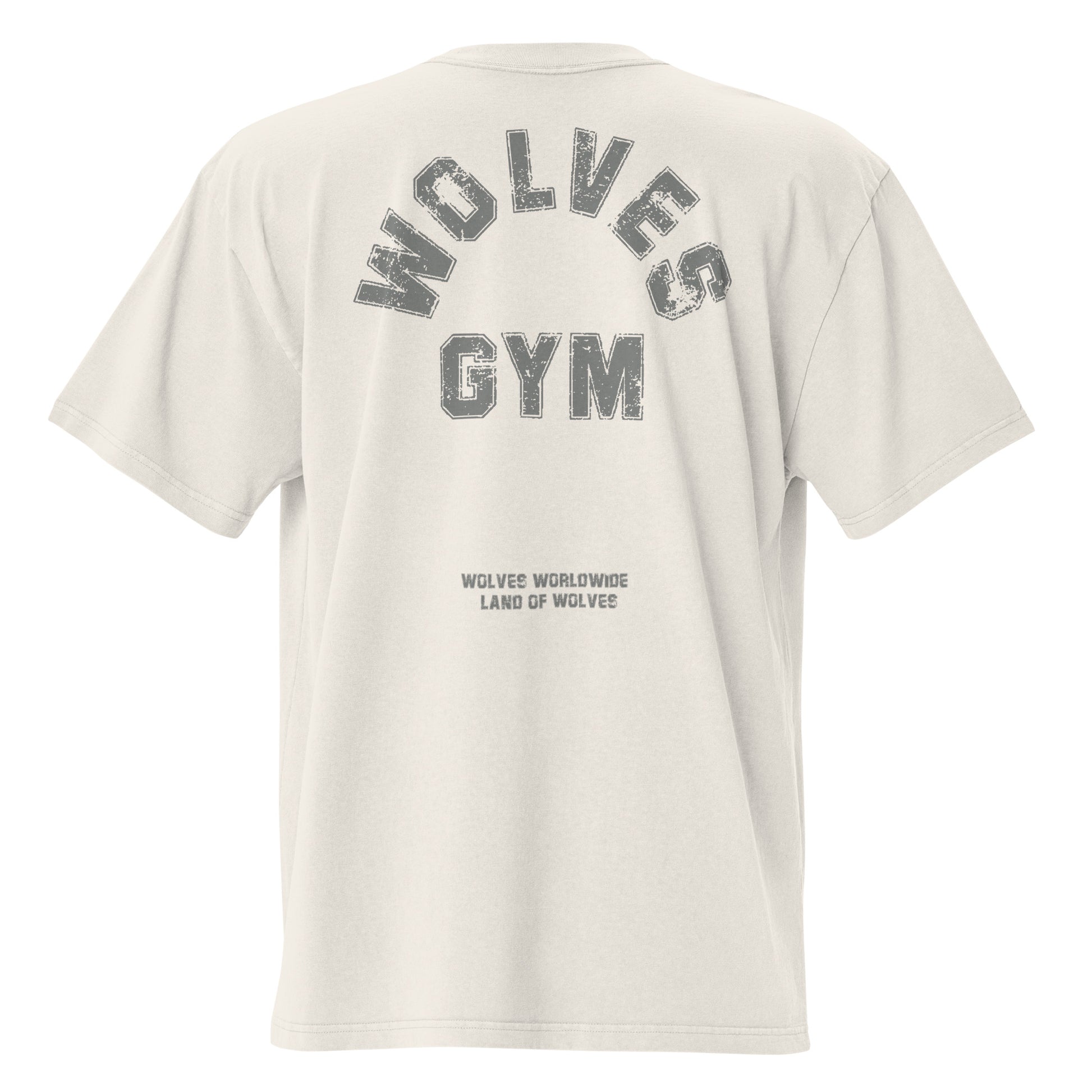 wolves gym oversized t-shirt