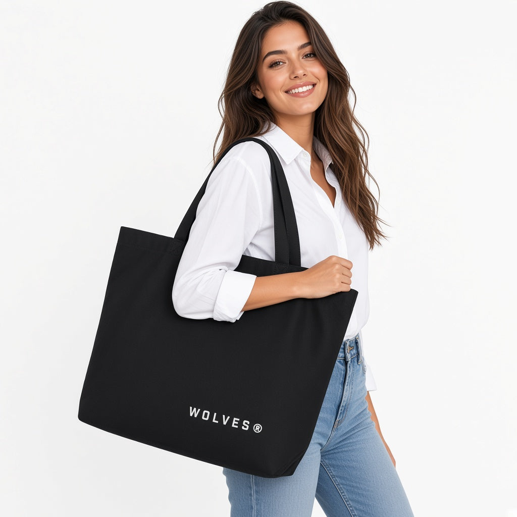WOLVES ® T2 Large organic tote bag